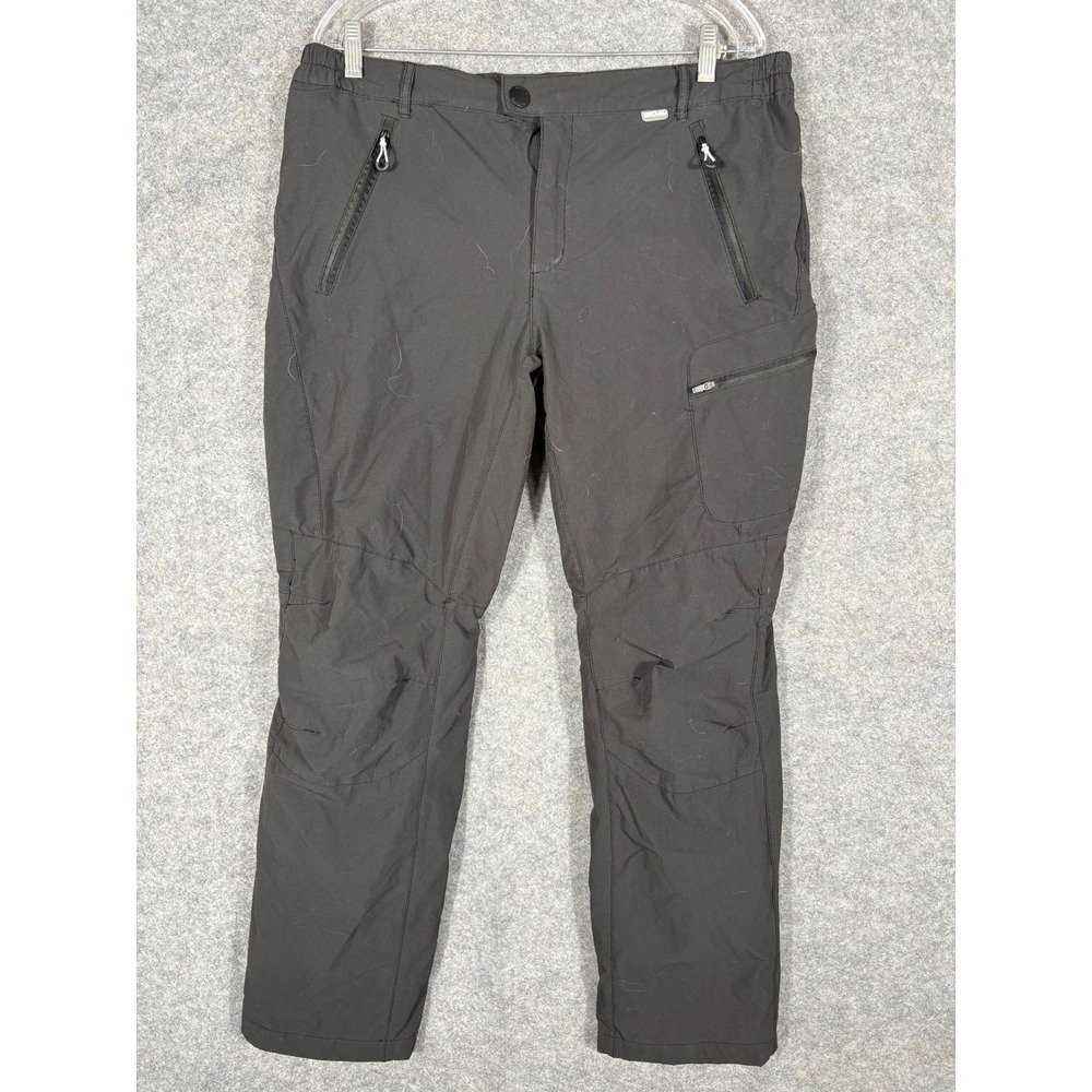 Regatta Great Outdoors Mens Black Lightweight Hiking Cargo‎ Pants Size 36 x 32